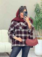 پالتو چهارخونه فروغ کد 5845