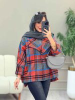 پالتو چهارخونه فروغ کد 5845 - تصویر 34