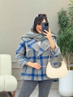 پالتو چهارخونه فروغ کد 5845 - تصویر 15