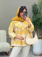 پالتو چهارخونه فروغ کد 5845 - تصویر 26