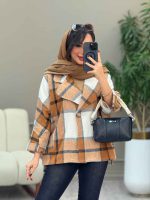 پالتو چهارخونه فروغ کد 5845 - تصویر 40