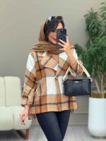 پالتو چهارخونه فروغ کد 5845 - تصویر 31