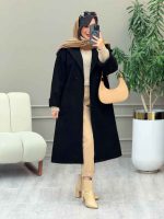 پالتو بلند پشت دو پاگن کد 5834 - تصویر 9