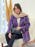 پالتو چهارخونه فرشته کد 5756 - تصویر 10