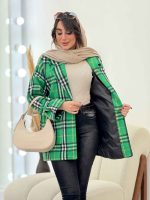 پالتو چهارخونه فرشته کد 5756 - تصویر 8