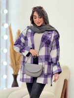 پالتو چهارخونه فرشته کد 5756 - تصویر 25