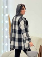 پالتو چهارخونه فرشته کد 5756 - تصویر 21