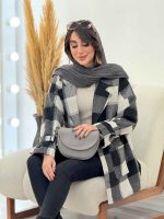 پالتو چهارخونه فرشته کد 5756 - تصویر 14