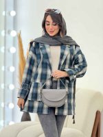 پالتو چهارخونه فرشته کد 5756 - تصویر 30