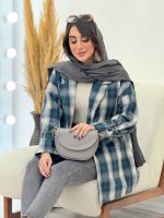 پالتو چهارخونه فرشته کد 5756 - تصویر 16