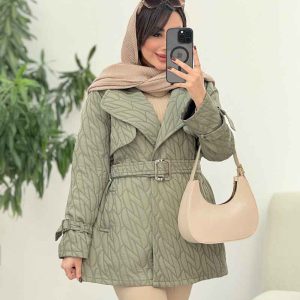 پالتو طرح دار نازلی کد 5832