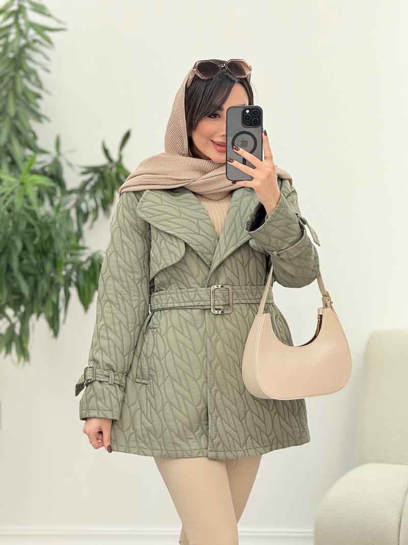 پالتو طرح دار نازلی کد 5832 پالتو طرح دار نازلی کد 5832