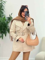 پالتو طرح دار نازلی کد 5832 - تصویر 8