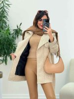 پالتو طرح دار نازلی کد 5832 - تصویر 5