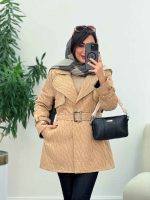 پالتو طرح دار نازلی کد 5832 - تصویر 6