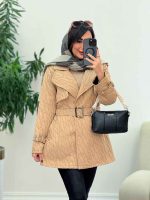 پالتو طرح دار نازلی کد 5832 - تصویر 9