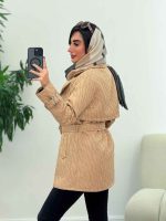 پالتو طرح دار نازلی کد 5832 - تصویر 4