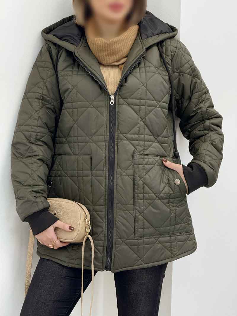 کاپشن لوزی دوزی دو جیب کد 5791 کاپشن لوزی دوزی دو جیب کد 5791
