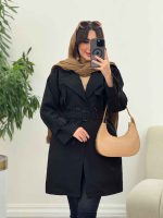 بارانی ژیله پرچ دار کد 5675 - تصویر 4