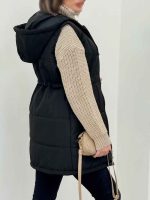 پافر کلاه دار کمر گت کد 5862 - تصویر 6