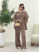 ست بافت و شلوار فرناز کد 5861 - تصویر 9