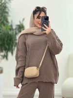 ست بافت و شلوار فرناز کد 5861 - تصویر 2