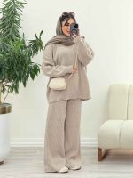 ست بافت و شلوار فرناز کد 5861 - تصویر 3