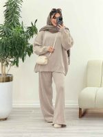 ست بافت و شلوار فرناز کد 5861 - تصویر 13