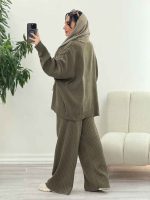 ست بافت و شلوار فرناز کد 5861 - تصویر 5