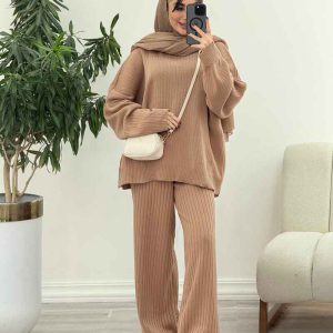 ست بافت و شلوار فرناز کد 5861