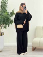ست بافت و شلوار فرناز کد 5861 - تصویر 4