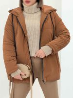 کاپشن کلاهدار کژال کد 5867 - تصویر 2