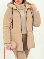 کاپشن کلاهدار کژال کد 5867 - تصویر 10