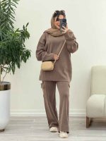 ست بافت و شلوار جیب دار آناهید کد 5865 - تصویر 12