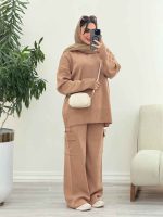 ست بافت و شلوار جیب دار آناهید کد 5865 - تصویر 4