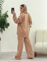 ست بافت و شلوار جیب دار آناهید کد 5865 - تصویر 19