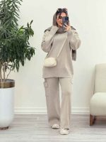 ست بافت و شلوار جیب دار آناهید کد 5865 - تصویر 10