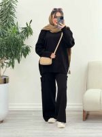 ست بافت و شلوار جیب دار آناهید کد 5865 - تصویر 16