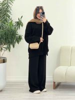 ست بافت و شلوار دلارام کد 5820 - تصویر 12