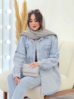 مانتو جین جیب پیله برش دار کد 5837 - تصویر 20