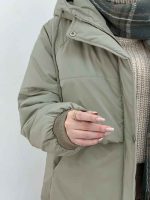 کاپشن کلاهدار دو جیب کارولینا کد 5844 - تصویر 5