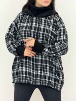 هودی چهارخونه پایین گت مانا کد 5853 - تصویر 8