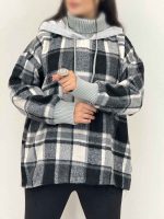 هودی چهارخونه پایین گت مانا کد 5853 - تصویر 18