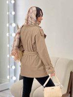 بارانی ژیله دار ربکا کد 5720 - تصویر 14