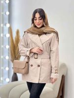 بارانی ژیله دار ربکا کد 5720 - تصویر 20