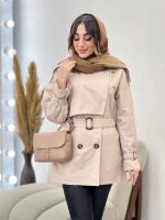 بارانی ژیله دار ربکا کد 5720 - تصویر 6