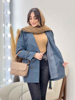 بارانی ژیله دار ربکا کد 5720 - تصویر 18