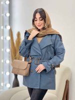 بارانی ژیله دار ربکا کد 5720 - تصویر 7