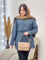 بارانی ژیله دار ربکا کد 5720 - تصویر 22