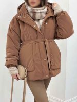 کاپشن کلاهدار دوجیب کد 5707 - تصویر 18